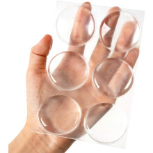 Bară de protecție autoadezivă pentru ușă, protector de perete absorbant de șocuri pentru case fără zgomot, silicon transparent reutilizabil,