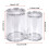 Organizer-Set, transparentes Acryl mit beschwerten Deckeln 5