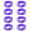 8PCS Durable Silicone Wheel Covers for-purple plus light pu 1