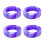 8PCS Durable Silicone Wheel Covers for-purple plus light pu 5