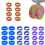 8PCS Durable Silicone Wheel Covers for-purple plus light pu 3
