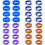 8PCS Durable Silicone Wheel Covers for-purple plus light pu 2
