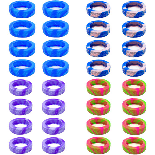 8PCS Durable Silicone Wheel Covers for-purple plus light pu 1