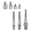 Austauschbares Steckschlüssel-Adapter-Set mit-Silber 1