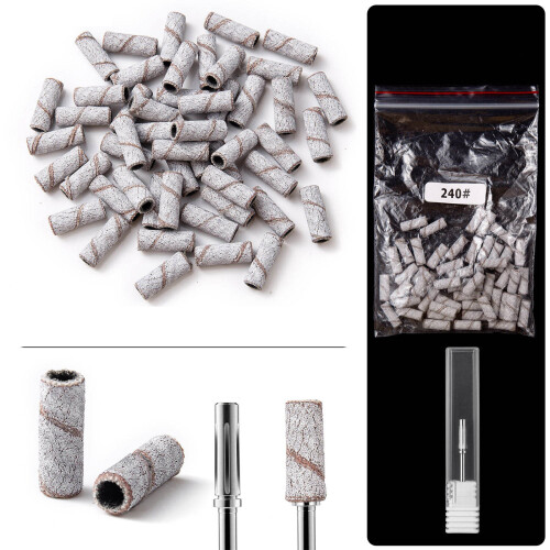 Sanding Bands for Nail Drill Bits,-240 mesh sand ring a 1