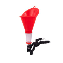 Engine Oil Funnel with Adjustable Clamp, 12.5cm Large Diameter Hands Auto and Motorcycle Use