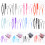 Hair Loop Styling Tools Set Rat Tail Combs Ponytail Hair-A pink 2