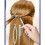 Hair Loop Styling Tools Set Rat Tail Combs Ponytail Hair-A pink 7