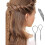 Hair Loop Styling Tools Set Rat Tail Combs Ponytail Hair-A pink 3