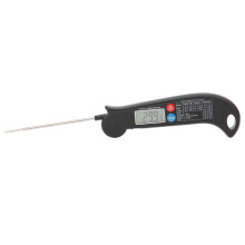 Digitales Fleischthermometer mit klappbarer Sonde, Sofortmessung, hochpräzise Temperaturmessung für Lebensmittel zum Grillen, Backen, Braten und