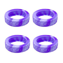 4pcs Travel in Style with Silicone Wheel-light purple purple