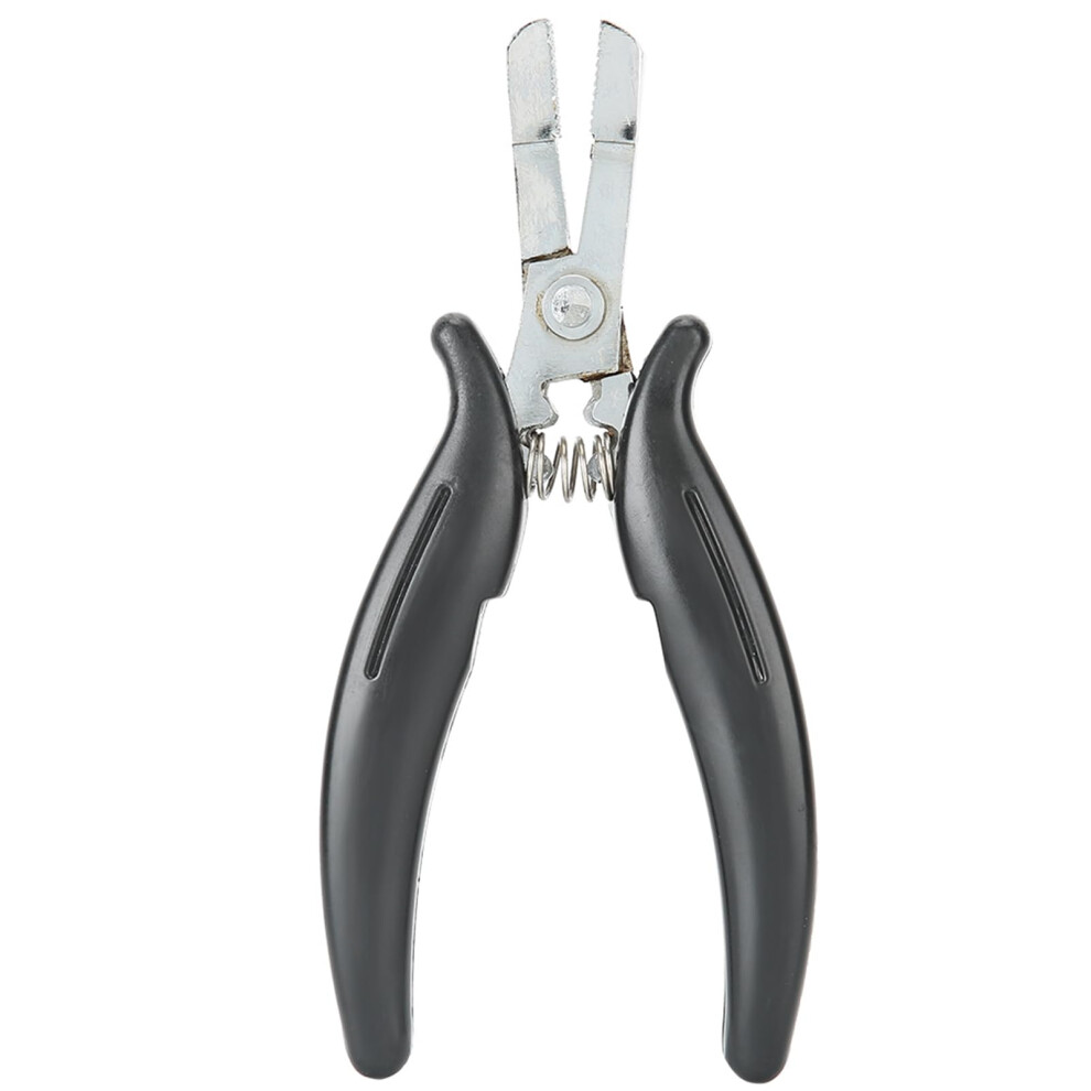Unisex Black Professional Hair Extension Pliers Ergonomic Nonslip Handle Micro Rings Beads Tool For Hairdressing Salon Supplies