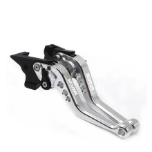 Clutch Levers for YBR125 20052014 CNC Adjustable Hand Brake Levers Silver