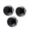 3PCS Silber Schwarz PU Leder Indoor Freizeit 8