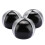 3PCS Silber Schwarz PU Leder Indoor Freizeit 3