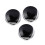 3PCS Silber Schwarz PU Leder Indoor Freizeit 12