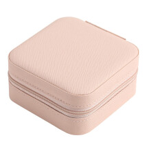 Schmuckkästchen mit Spiegel, Mini-Organizer für Damen, Reiseaccessoires, perfektes Geburtstagsgeschenk (kompakte Größe, wasserdichtes PU-Leder)