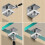 Glass Shelf Clip Solid Stainless Steel Brackets 3-8mm Panel 4
