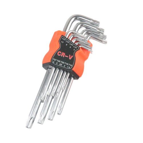 9Pcs L Type Key Set High Hardness Steel Hex Key For-Middle B