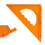 Règle triangulaire de haute précision à 90 degrés,-Style B 1