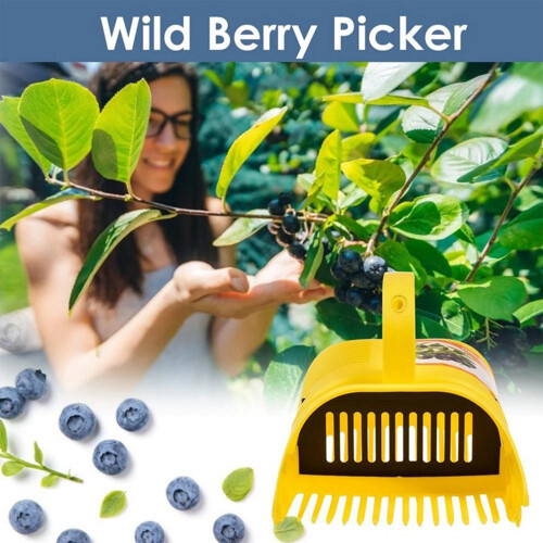 Blueberry Pickers and Harrow Ergonomic Handle for Easier 1