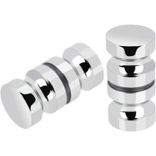 Conjunto de puxadores de aço inoxidável estilo industrial para portas de casa e escritório, resistentes a ambientes com alta umidade e ideais para