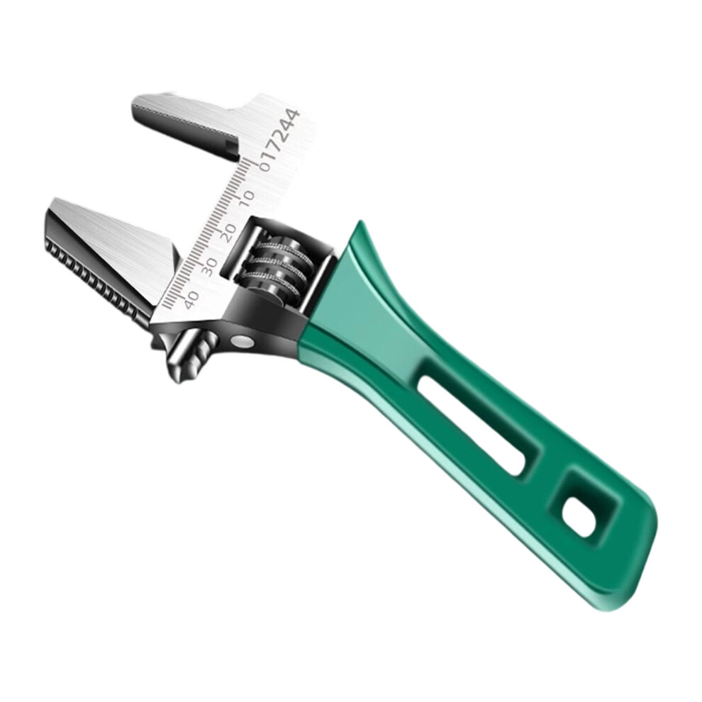 6/8Inch Adjustable Wrench Wide Jaw Opening-Dual Use 8 Inches 7627000419255
