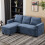 Living And Home L-Shaped Corner Sofa Bed 3 Seater Sofa with Storage 1