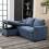Living And Home L-Shaped Corner Sofa Bed 3 Seater Sofa with Storage 3