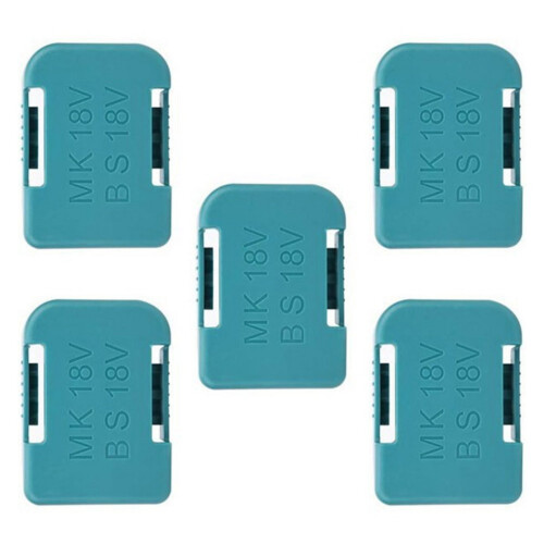 Tool Battery Storage Organizers Rack For 14.4V 18V Lithium-Blue