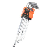 9Pcs L Type Key Set High Hardness Steel Hex Key For-Long C