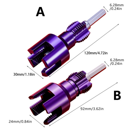 Sanitär-Gewindeschneider-Set für durchgehende-B 1