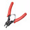Multipurpose Circlip Pliers Set with 4 Tips High Strength-Red 1