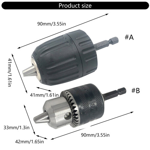 Handfester Bohrfutter-Adapterkonverter mit-0,8 10 1