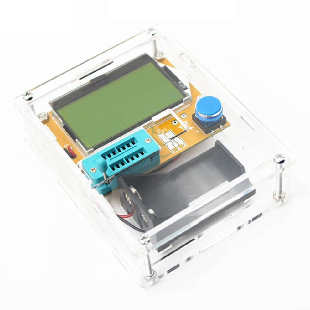 Digital Transistor Tester Case, 128X64 Backlit Lcd, Resistance, Capacitance & Diode, Auto Power Off 9067246287696