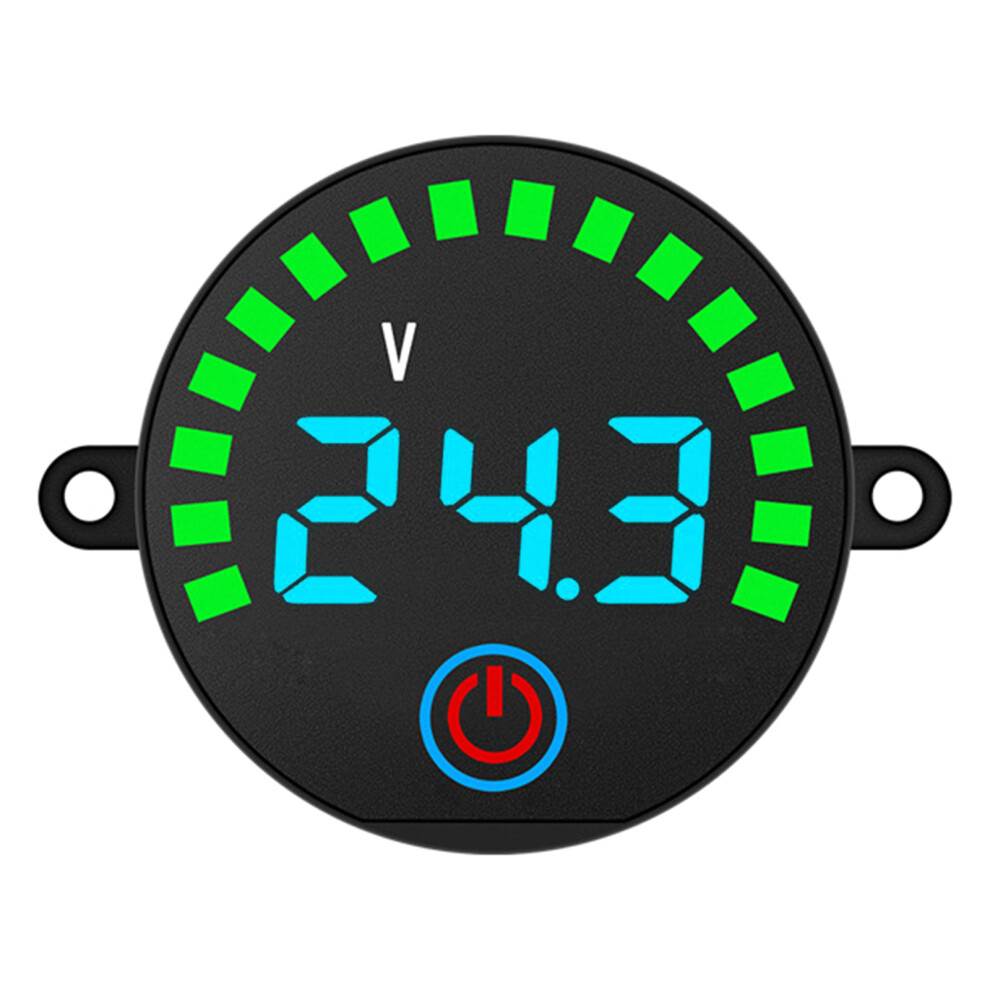 Dc5-55V Electricity Meter Digital Lcd- With Screw Holes Blue 7751000462536