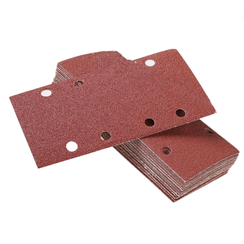 8 Slot Aluminum Oxide Sandpaper Abrasive Polyester-80Pcs 7627000420480