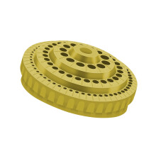 Rotating Drill Bit Storage Container Multiple Layered-Yellow
