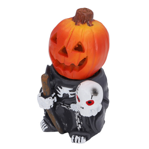 Kürbiskopf-Skelettfiguren, Mini-LED-Beleuchtung, 2