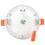 Luminárias de LED embutidas ultrafinas para interiores de trailers, downlight dimerizável de 3 polegadas com emissão de luz suave e sem 6