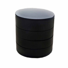 Estojo para joias, ideal para anéis e brincos. Design requintado com forro em tecido não tecido para proteção da superfície lisa. Formato
