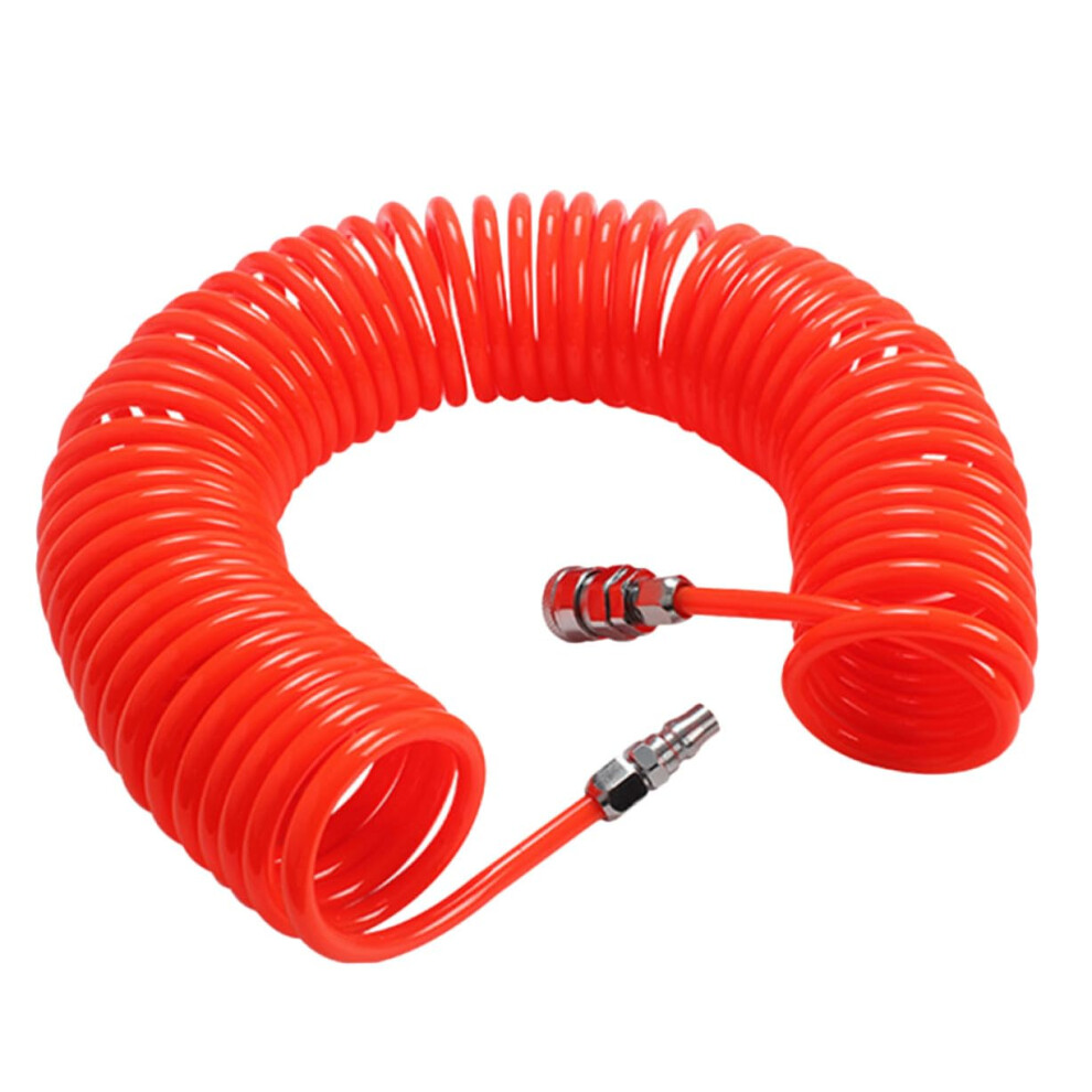 Pu Air Compressor Hose With Connector Tube, Flexible Retractable Airline For Pneumatic Tools Compatible With Compressors 9105992793013