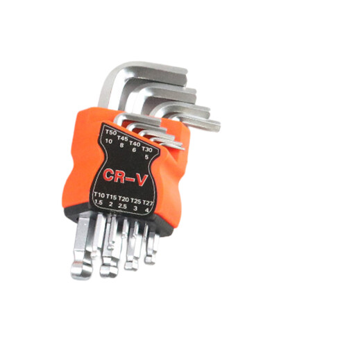 9Pcs Hex Key L Type Screwdriver Set For Car Bicycles-Short C