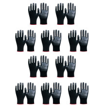 Universal nitrilbelagte handsker, latexfri, maksimal håndbeskyttelse til forskellige brancher og udendørsaktiviteter, åndbar nylon, vaskbar og