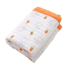 Multi Purpose Infant Towel Wrap Blanket SixLayer Gentle Gauze Stroller Sleeve Compatible Daily Comfort