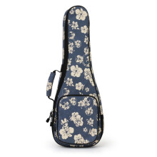 Ukulele Case Bag For 2126 Inch Ukulele, Backpack Padded Gig Bag, Adjustable, Soprano Concert Tenor, Hibiscus 23Inch