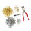 200Pieces Iron Grommet Kit 12mm Flared Eyelets Comes with 1