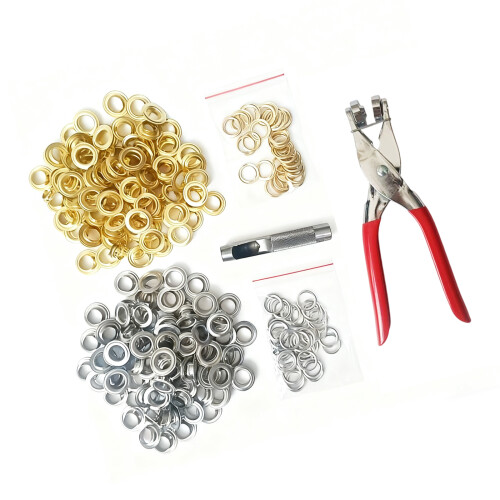200Pieces Iron Grommet Kit 12mm Flared Eyelets Comes with