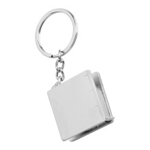 DIY Project Keychain With 80cm Steel Ruler For Accurate-Silver