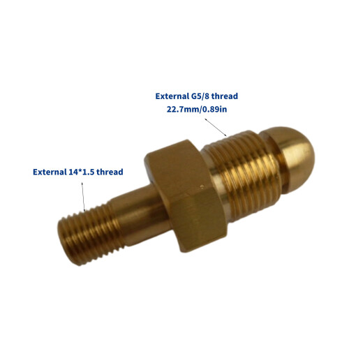 Copper Gas Cylinder Adapter 5/8 Thread Easy Installation Thread 2